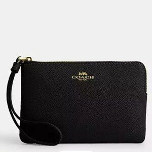 Coach Corner Zip Wristlet